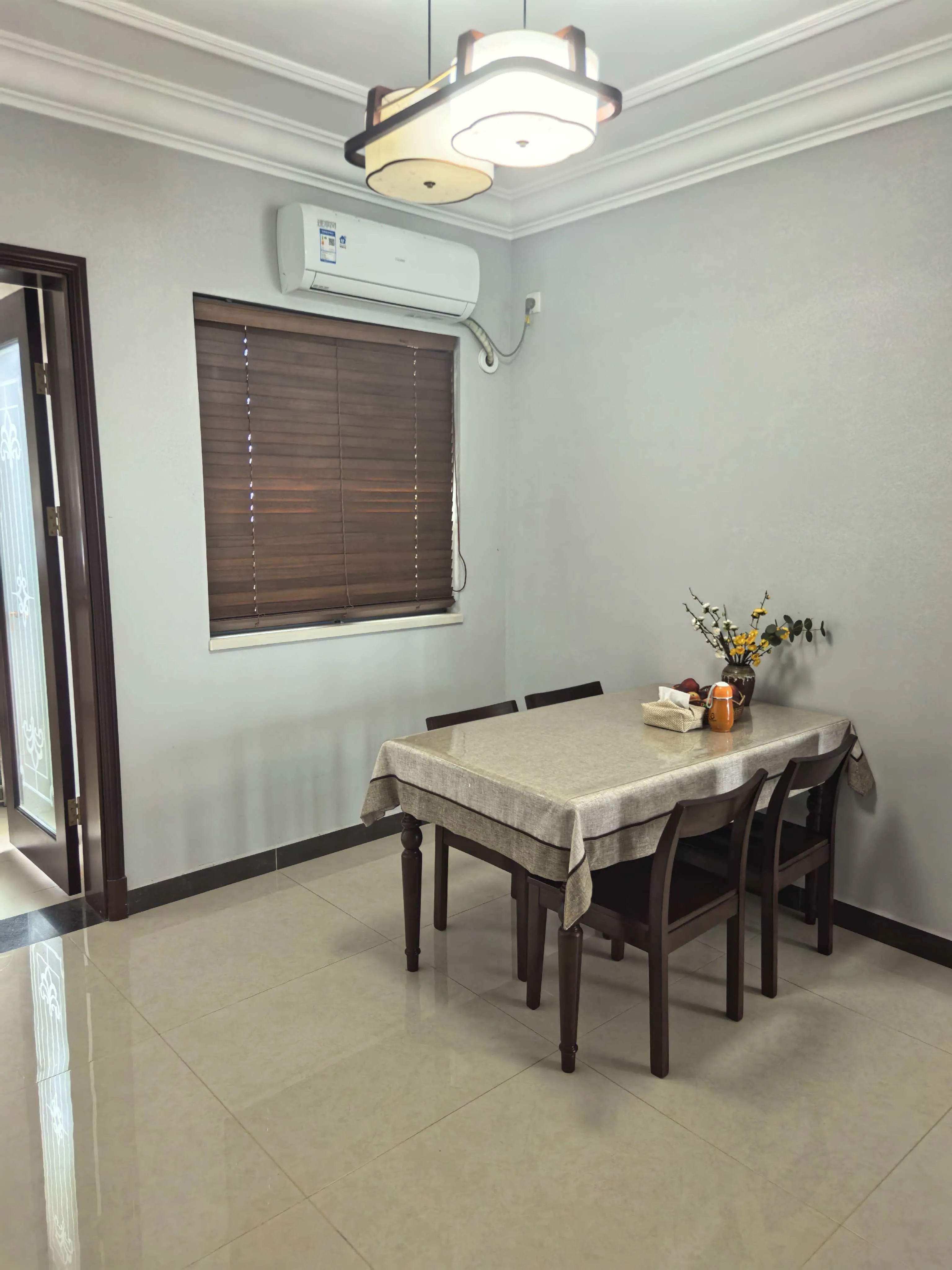 Dining table area in Beihai homestay apartment