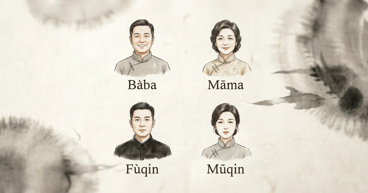 Cara Menyebut Ayah dan Ibu dalam Bahasa Mandarin: Bàba, Māma, Fùqin, Mǔqin