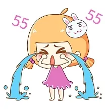 555 means 'sobbing' in Chinese internet slang, representing sadness or emotional distress