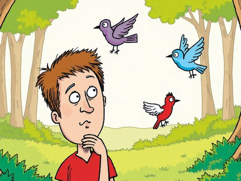 “Bird perched on a branch, calling out, illustrating the proverb 闻啼知鸟，闻言知人 and the idea that sounds reveal true nature”