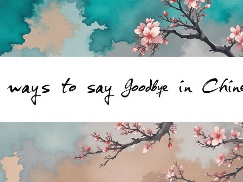 “Illustration of Chinese cultural scenes, highlighting appropriate use of formal, casual, poetic, and travel-related goodbyes in Mandarin Chinese”