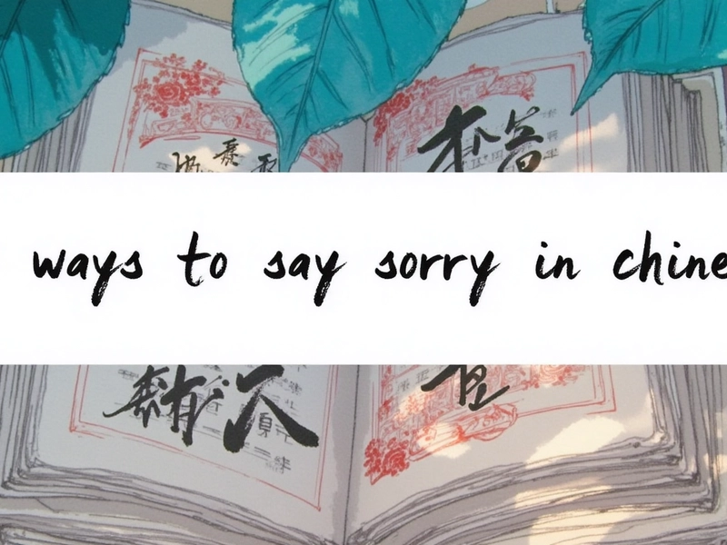 “Person bowing slightly while saying 抱歉 (bàoqiàn), the formal way to say sorry in Chinese Mandarin”
