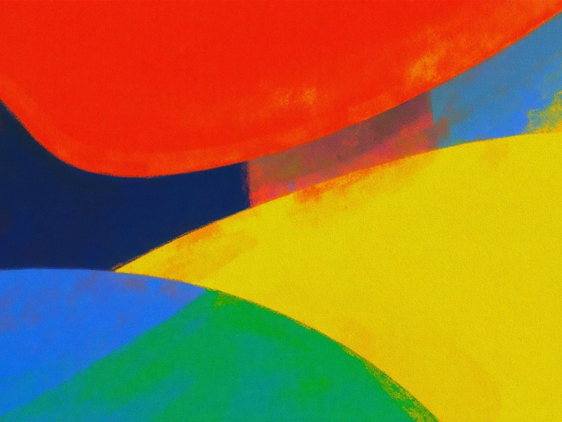 Traditional Chinese color palette showing red, yellow, green, blue, white