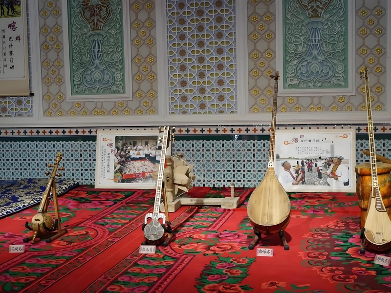 Silk Road ruins and desert landscape in Xinjiang