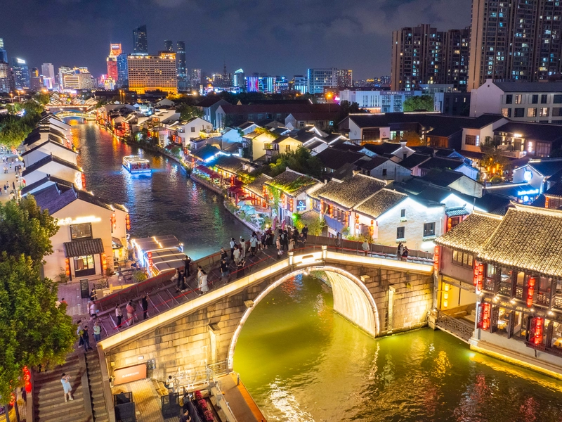 Grand Canal in Jiangsu, China