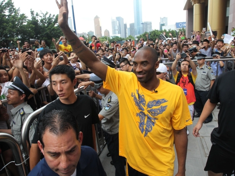 NBA stars interacting with fans