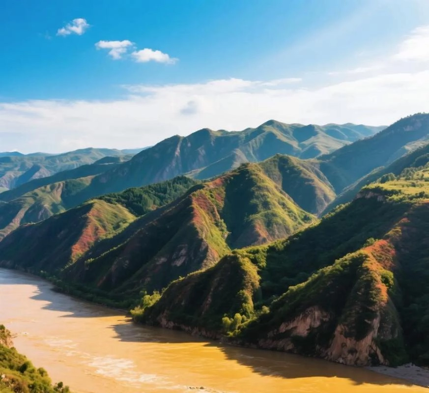 Panoramic view of Shanxi's landscape