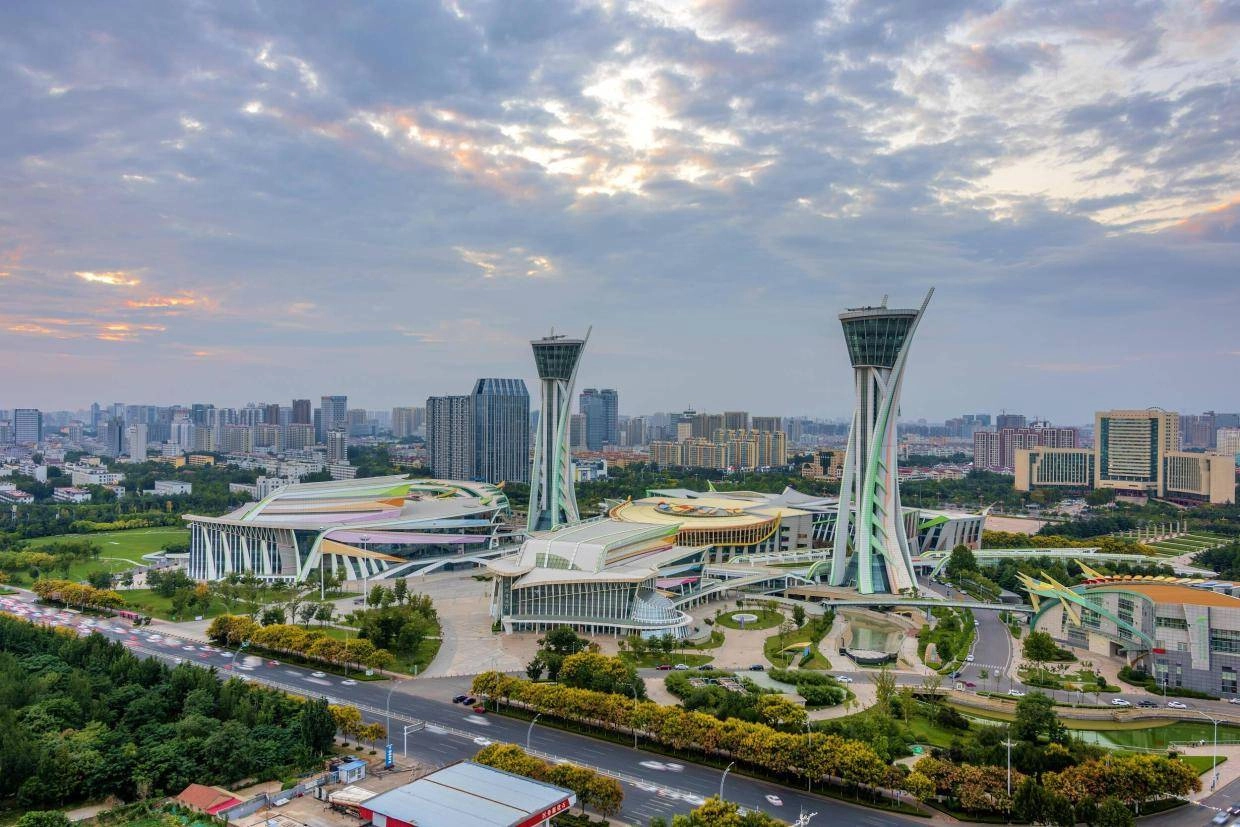 International Kite Festival in Weifang, Shandong, showing colorful kites in the sky