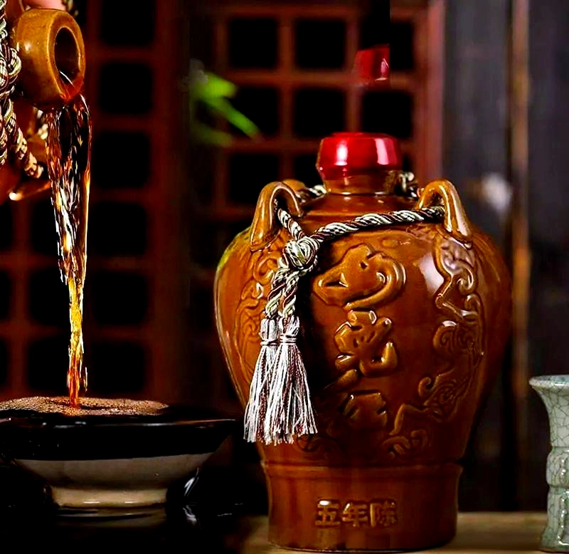 Shaoxing Yellow Wine - amber liquor following ancient brewing methods