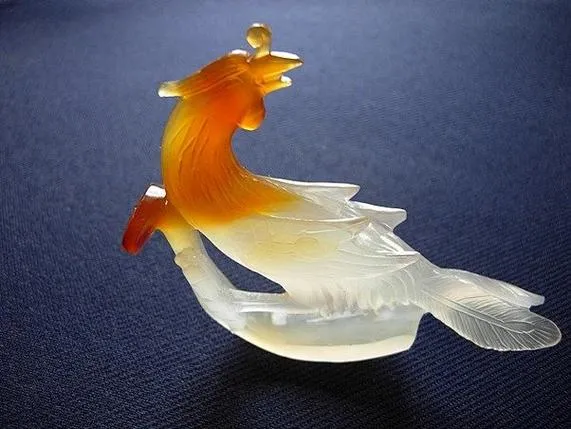 Intricate agate carvings from Qiqihar showing detailed craftsmanship