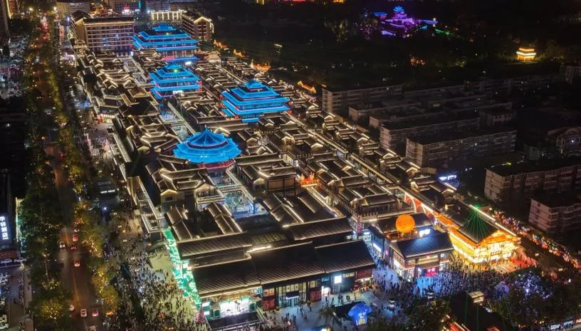 Handan ancient city with Zhao Royal City ruins and idiom cultural sites