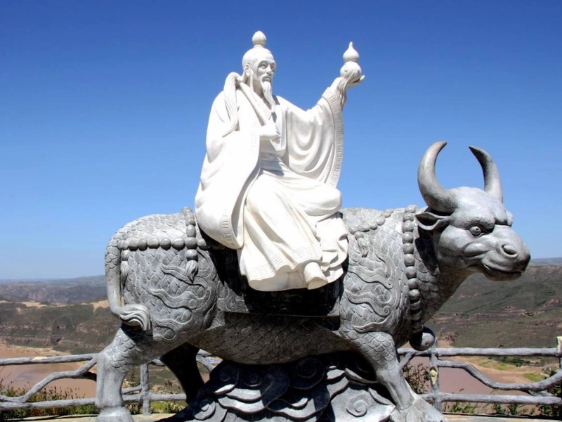 Taiqing Palace in Luyi with ancient cypress tree associated with Laozi