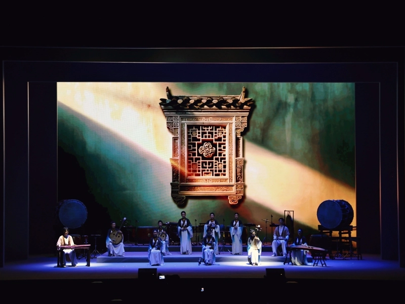 Nanyin musicians performing traditional Chinese music in Quanzhou ancient city