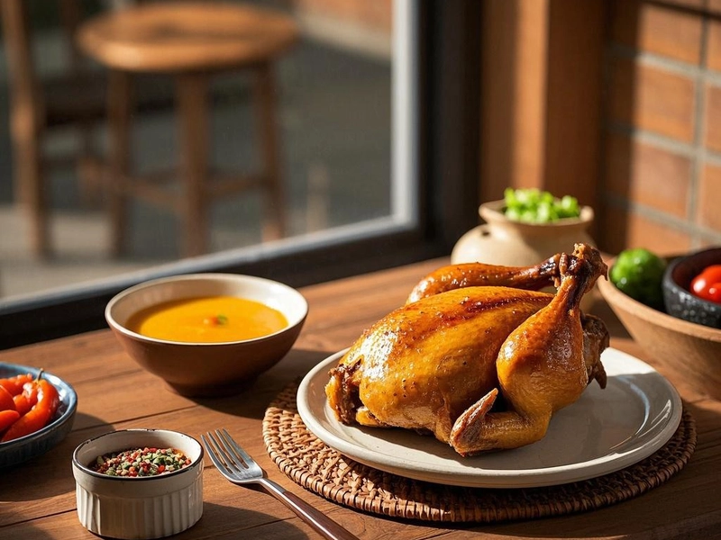 Clay-braised Chicken slow-cooked in porcelain clay