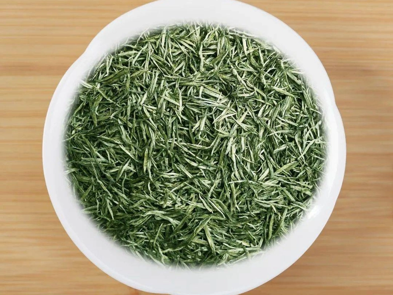 Wuyuan Green Tea plantation and traditional tea preparation