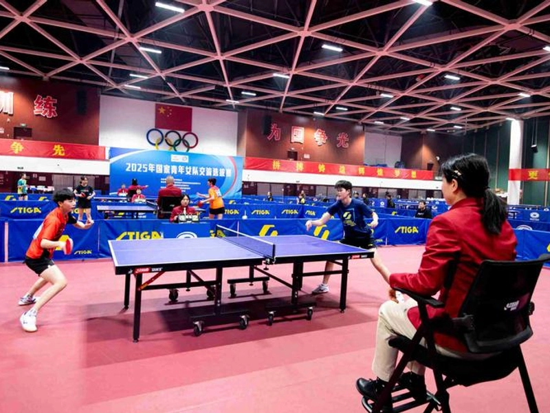 Intense internal competition matches within Chinese table tennis system