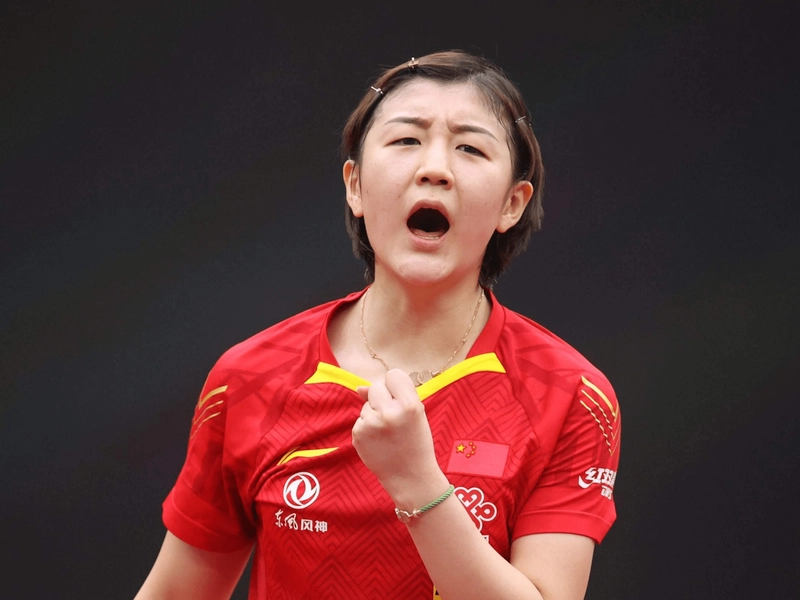 Chen Meng winning Olympic gold in Tokyo