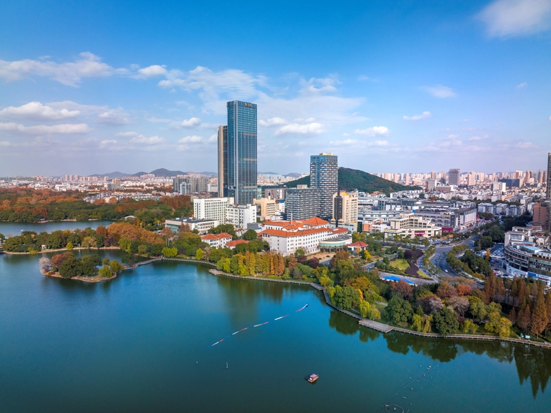 Ma’anshan steel production city with scenic parks and cultural monuments