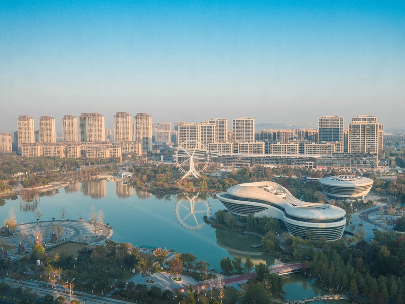 Suzhou historic calligraphy and painting sites, with forest park landscapes