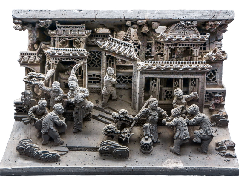 Huizhou Three Carvings including stone, wood, and brick decorative elements
