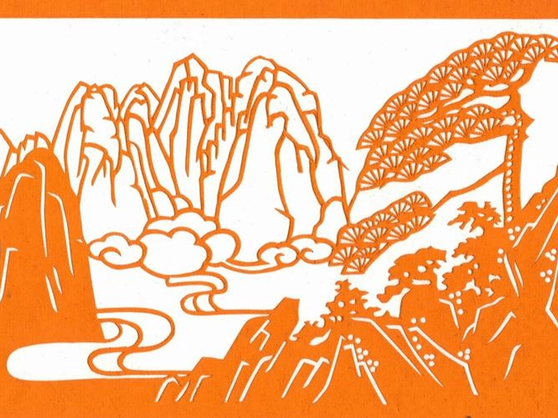 Huizhou paper-cutting art with intricate traditional patterns