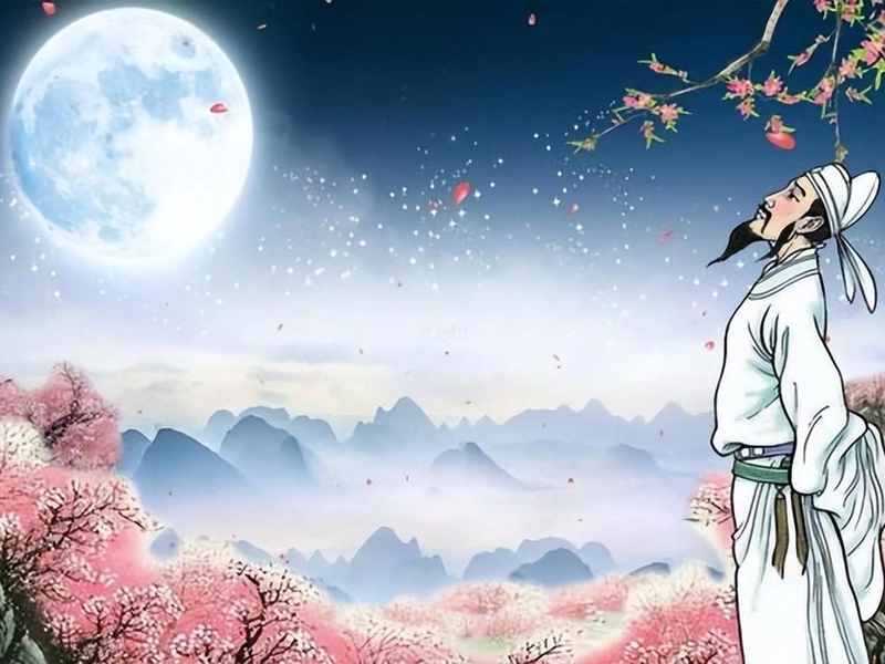 Li Bai statue near Yellow Crane Tower, Wuhan