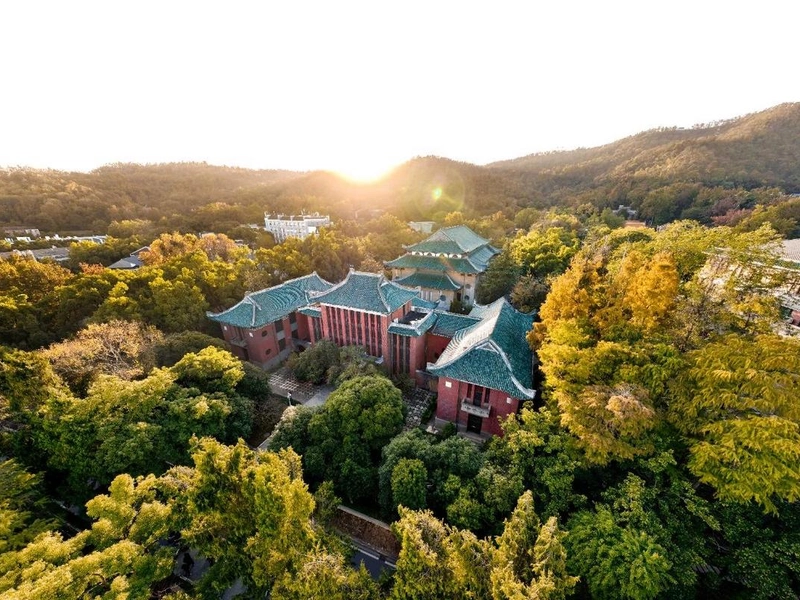 Hubei University campus by East Lake