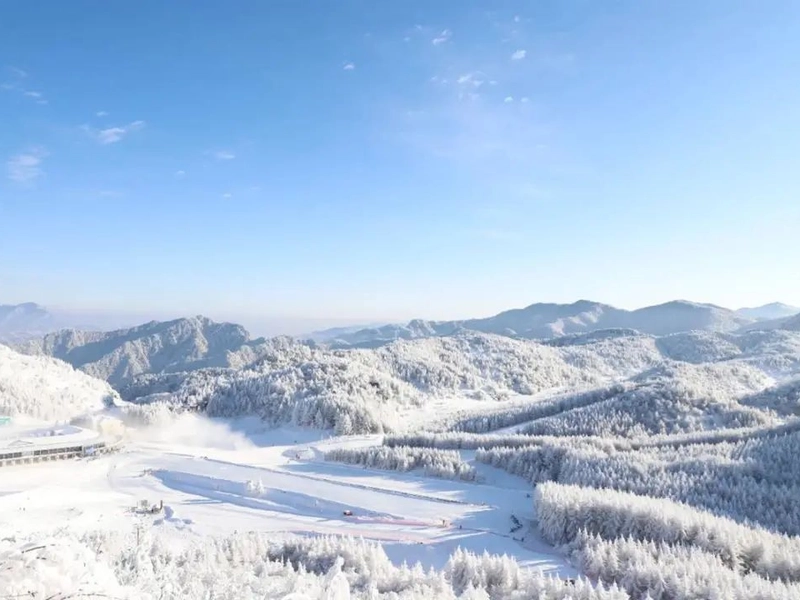 Yellow Crane Tower in Wuhan during winter