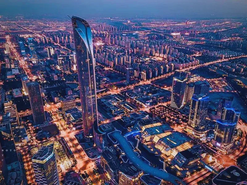 Yangtze River Delta cluster view: Hangzhou, Suzhou and Nanjing urban nodes