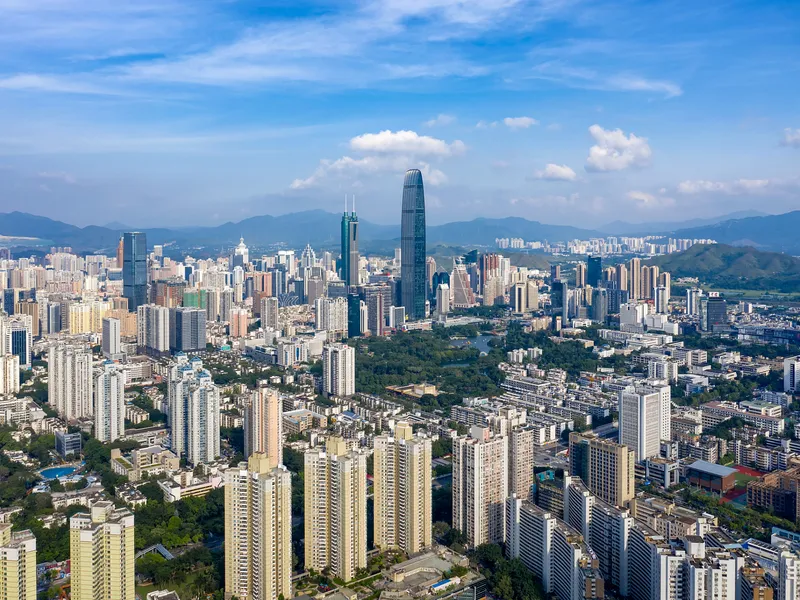 Shenzhen skyline highlighting tech districts and rapid urban development