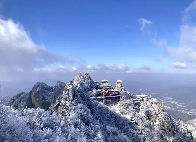 Longmen Grottoes in November, golden light on Buddha carvings