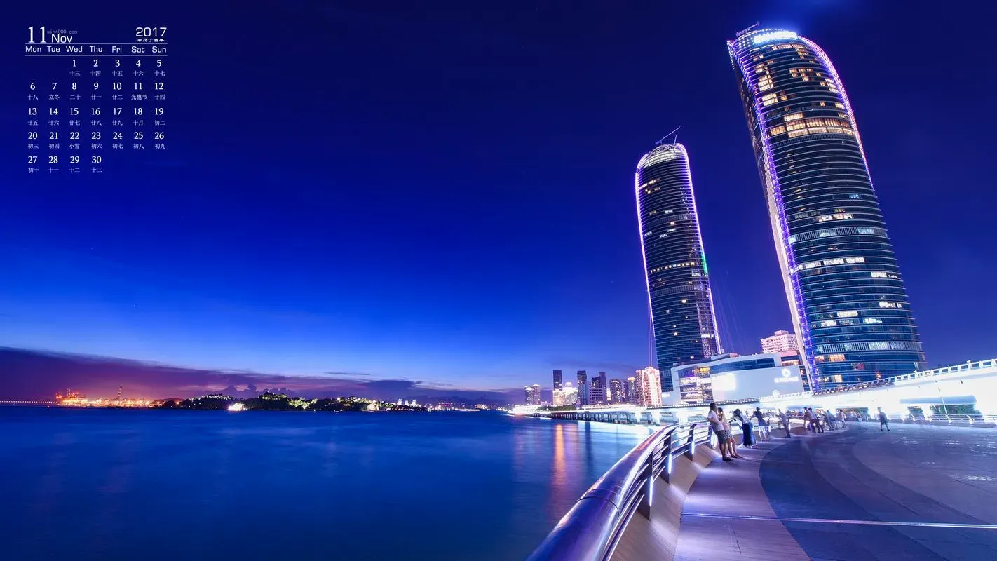 Gulangyu island in Xiamen, November, calm streets and coastal breeze