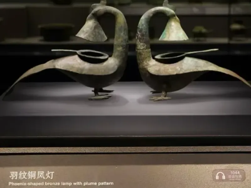 Hepu Bronze Phoenix Lamp