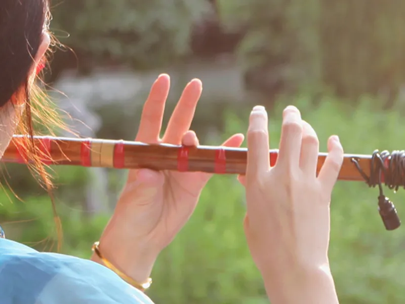 Playing the Bamboo Flute