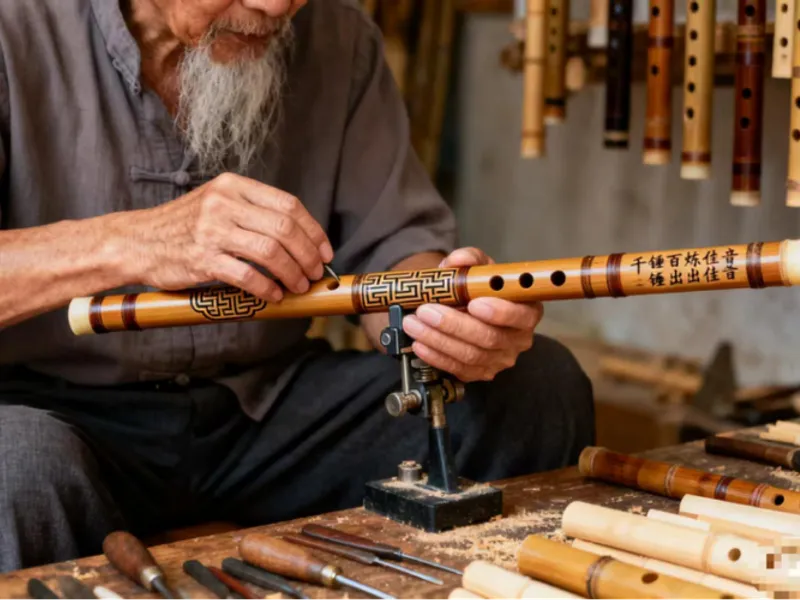 Playing the Bamboo Flute