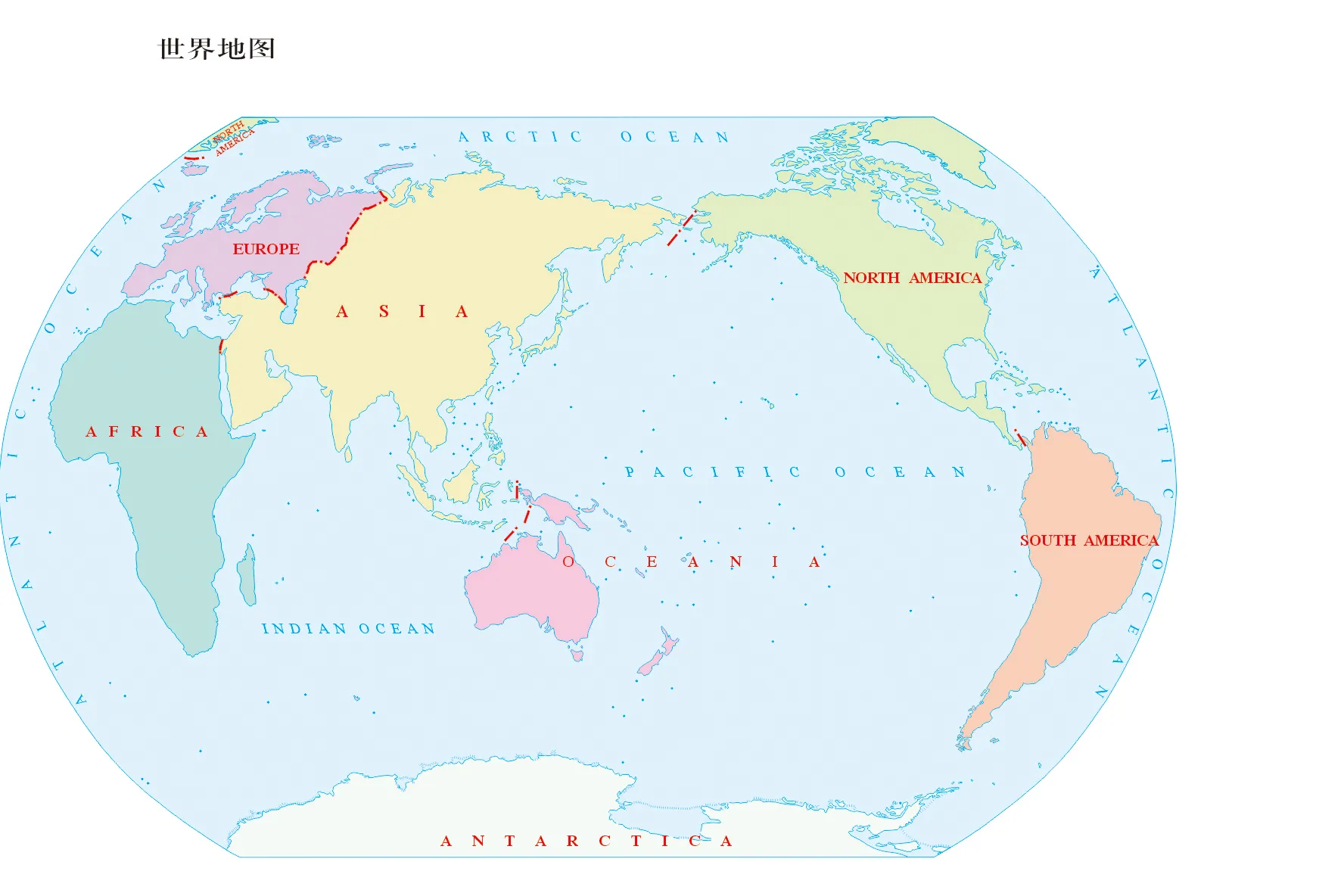 Different world map perspectives showing how great powers express their worldviews through cartography