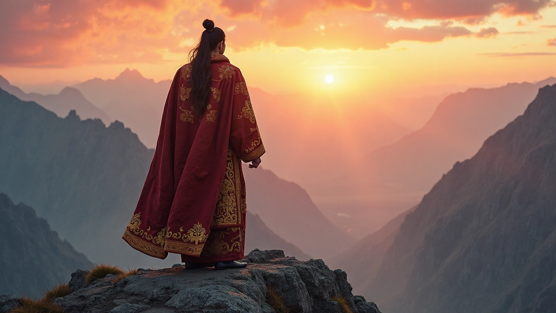 An educational visual depicting Xie An, a Jin Dynasty noble and scholar, rising from seclusion on Dongshan to resume official duties, illustrating the origin of the idiom 东山再起 (dōng shān zài qǐ) and symbolizing regaining power or making a comeback after a setback.