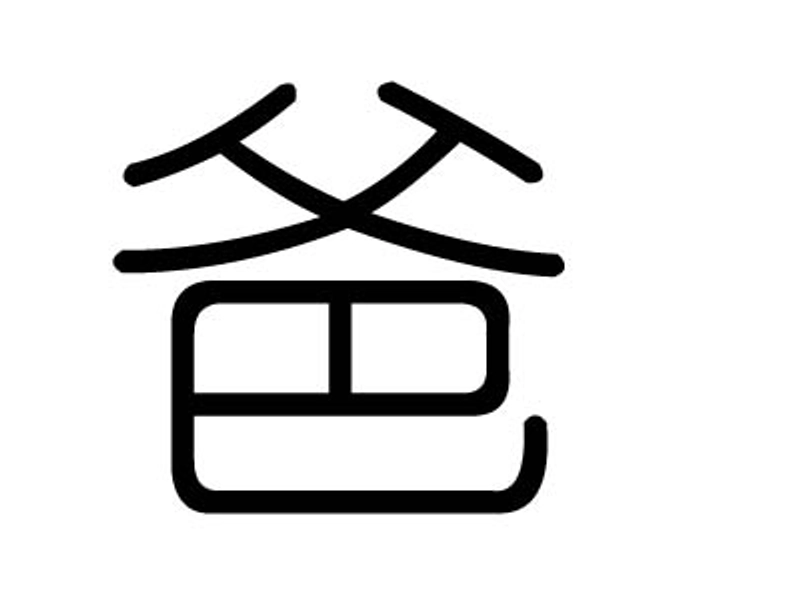 Examples of Chinese father terms including 爸爸 (bàba), 老爸 (lǎobà), 爹 (diē), and 爷 (yé), showing their emotional and cultural significance.