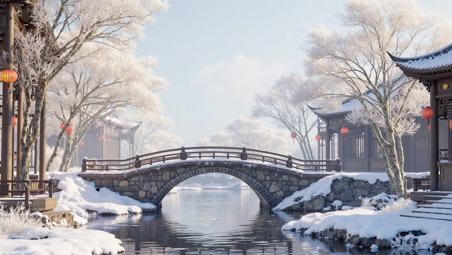 The Chinese character “雪” depicted as snowflakes falling from the sky, combining the “雨” radical and “彐” to show its pictographic origin.