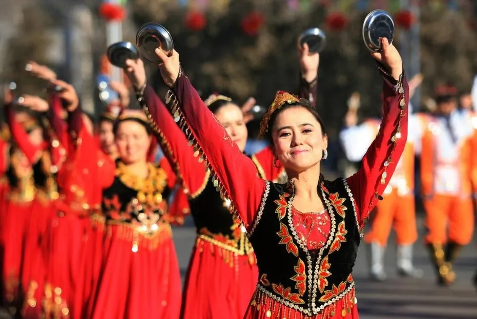Uyghur ethnic minority traditional clothing