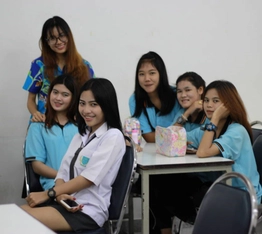 Students preparing for Chinese language exam at RPL School,learn chinese with Asian students